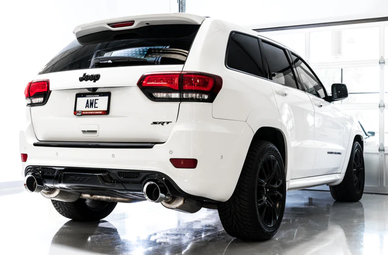AWE Tuning 2020 Jeep Grand Cherokee SRT Track Edition Exhaust - Diamond Black Tips - Image 3
