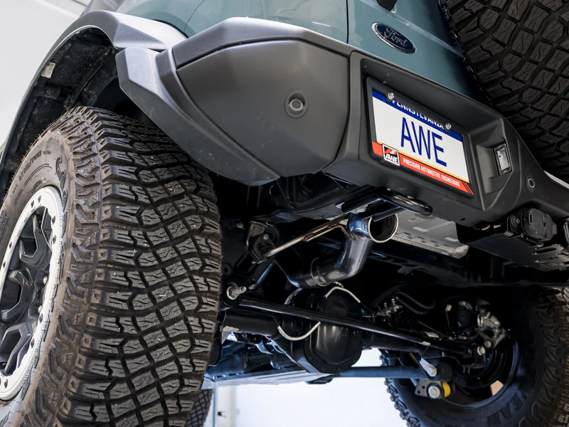 AWE Tuning 2021+ Ford Bronco 0FG Exhaust (No Tips) w/ Bash Guard - Image 7