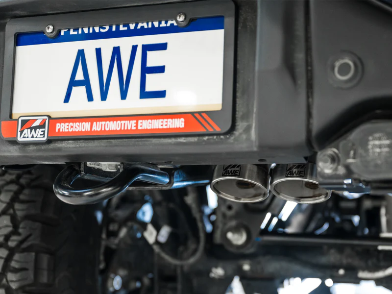 AWE Tuning 22-24 Ford Bronco Raptor 4WD Dual BashGuards Cat-Back SwitchPath Exhaust (No Tips) - Image 12
