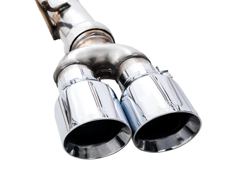AWE Tuning 4th Gen GM 1500 5.3L 0FG Catback Split Rear Exit (w/ Bumper Cutouts) - Quad Chrome Tips - Image 7