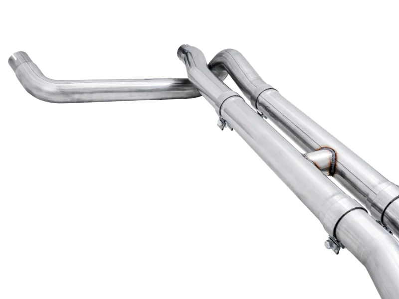 AWE Tuning 4th Gen GM 1500 6.2L 0FG Catback Split Rear Exit (w/ Bumper Cutouts) - Quad Chrome Tips - Image 14
