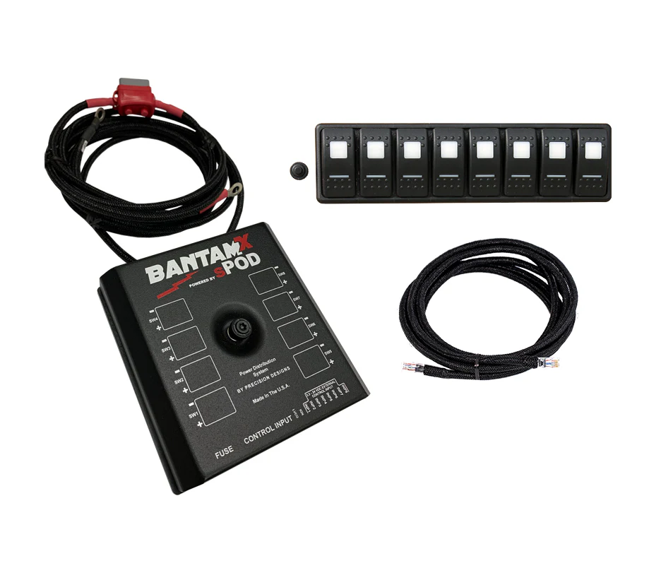 BantamX Modular w/ Blue LED with 36 Inch battery cables - BXMOD36B
