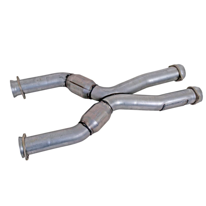 BBK 79-04 Mustang Coyote Swap Short Mid X Pipe w Catalytic Converters 3.0 For BBK Long Tube Headers - Image 2