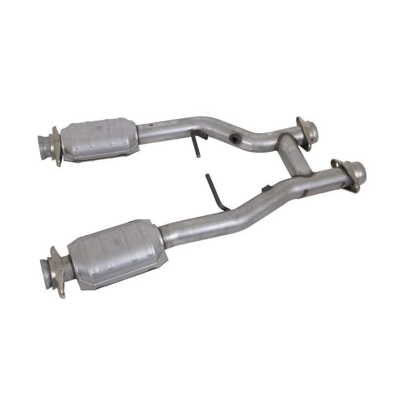 BBK 96-04 Mustang 4.6 GT / Cobra Short Mid H Pipe w Catalytic Converters 2-1/2 For Long Tube Headers - Image 2