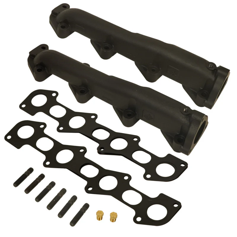 BD Diesel 08-10 Ford F-250/F-350/F-450/F-550 Powerstroke 6.4L Exhaust Manifold Set - Image 2