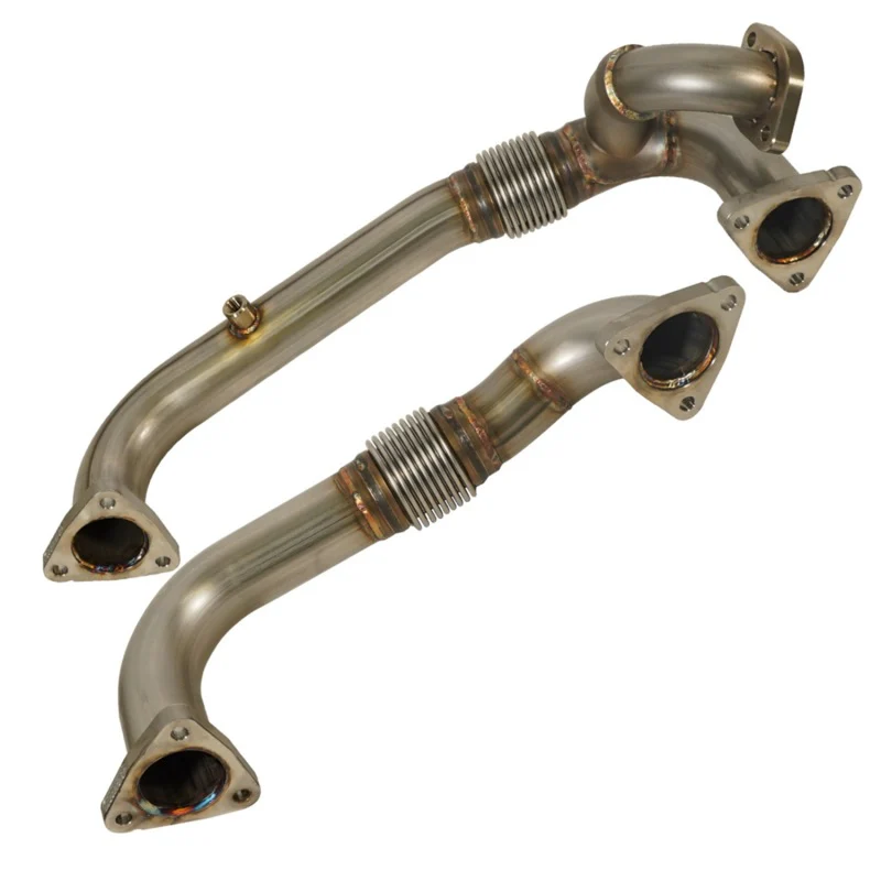 BD Diesel 08-10 Ford F-250/F-350/F-450/F-550 Powerstroke 6.4L Up Pipes Kit w/Manifold Set - Image 17
