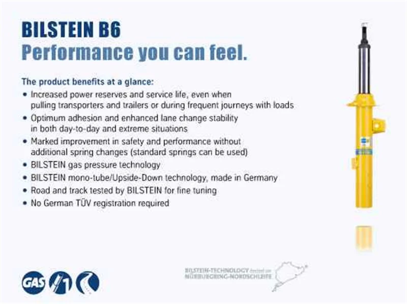 Bilstein B6 (HD) Series 97-04 Spartan Mountain Master 46mm Rear Monotube Shock Absorber - Image 2