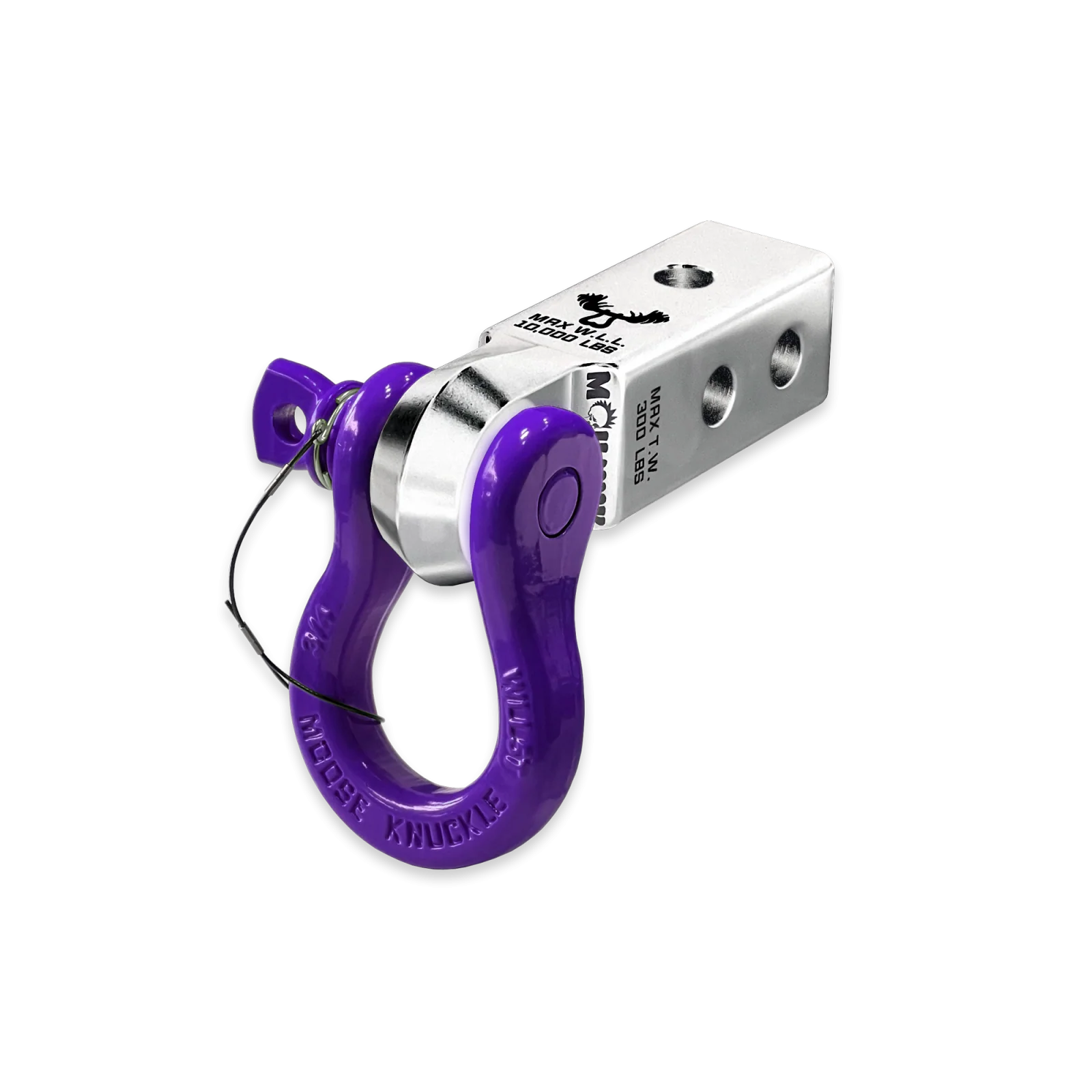 B'oh 3/4 Spin Pin Shackle and Mohawk 2.0 Receiver Combo Atomic Silver / Grape Escape Moose Knuckle Offroad - FN000034-001 - Moose Knuckle Offroad - Image 2