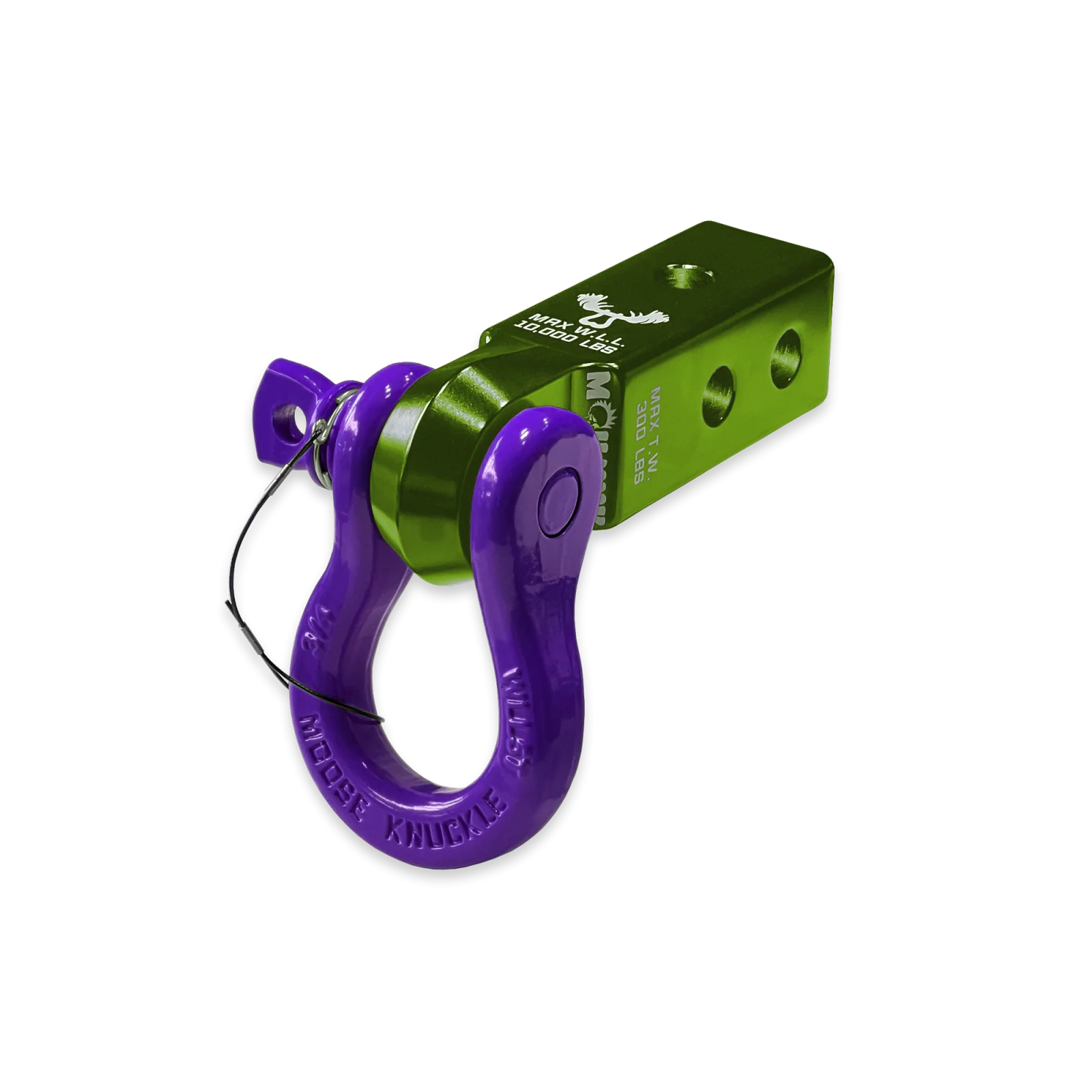 B'oh 3/4 Spin Pin Shackle and Mohawk 2.0 Receiver Combo Bean Green / Grape Escape Moose Knuckle Offroad - FN000037-001 - Moose Knuckle Offroad - Image 2