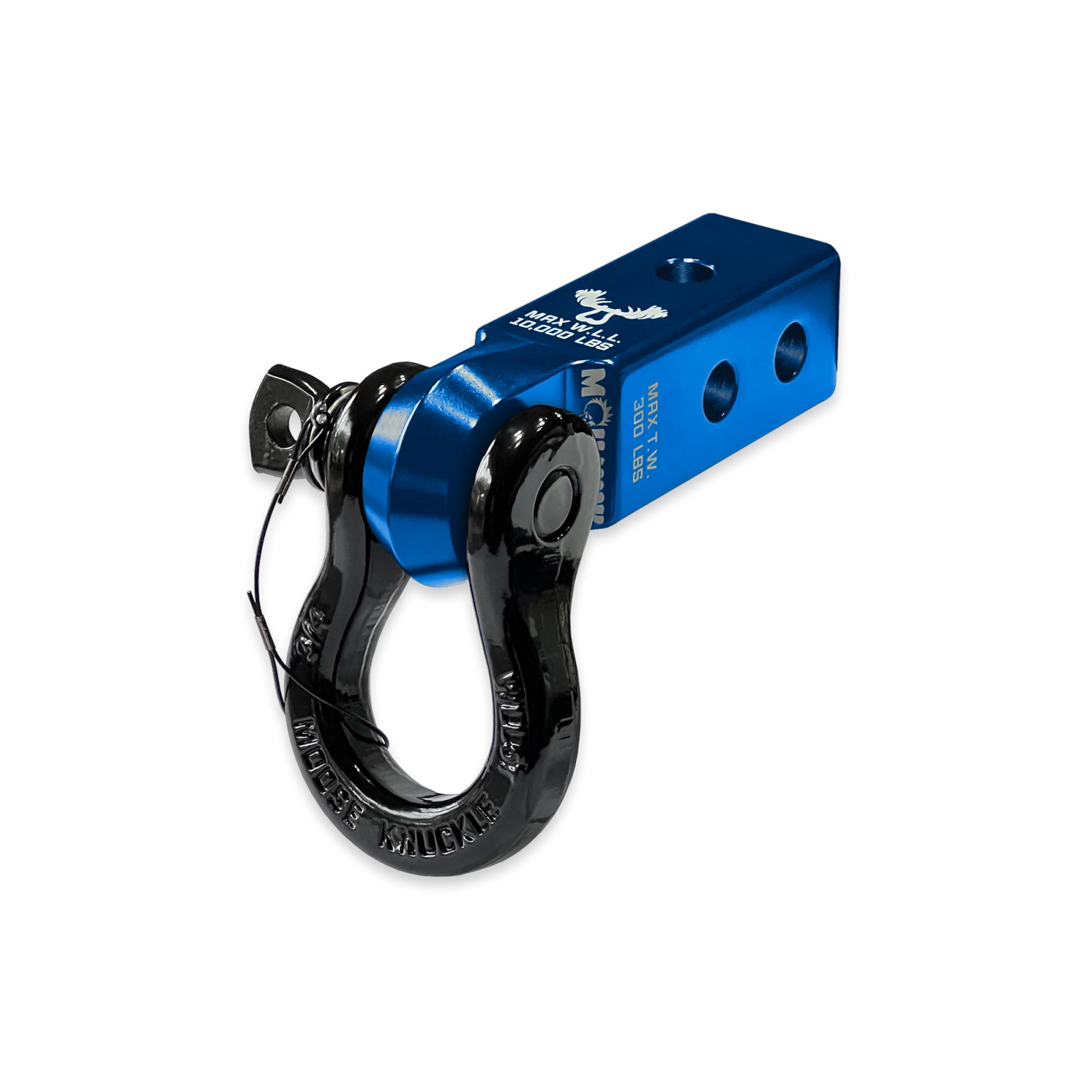 B'oh 3/4 Spin Pin Shackle and Mohawk 2.0 Receiver Combo Blue Pill / Black Hole Moose Knuckle Offroad - FN000036-009 - Moose Knuckle Offroad