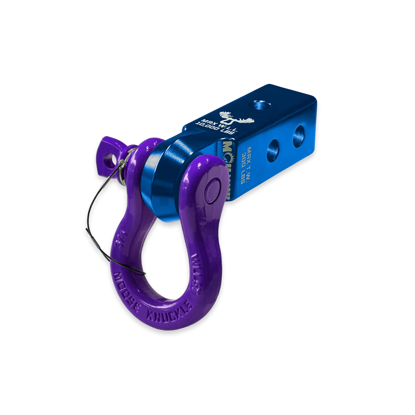 B'oh 3/4 Spin Pin Shackle and Mohawk 2.0 Receiver Combo Blue Pill / Grape Escape Moose Knuckle Offroad - FN000036-001 - Moose Knuckle Offroad - Image 2