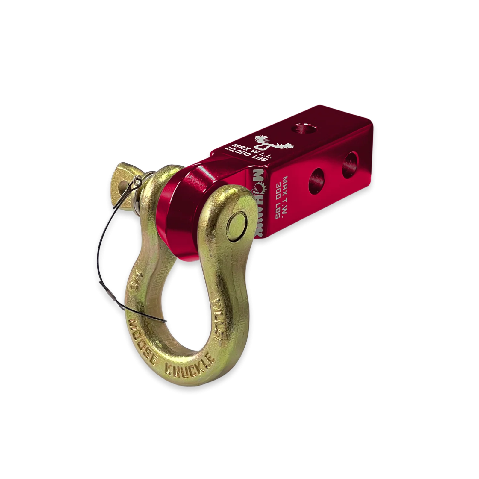 B'oh 3/4 Spin Pin Shackle and Mohawk 2.0 Receiver Combo Red Rum / Brass Knuckle Moose Knuckle Offroad - FN000035-013 - Moose Knuckle Offroad