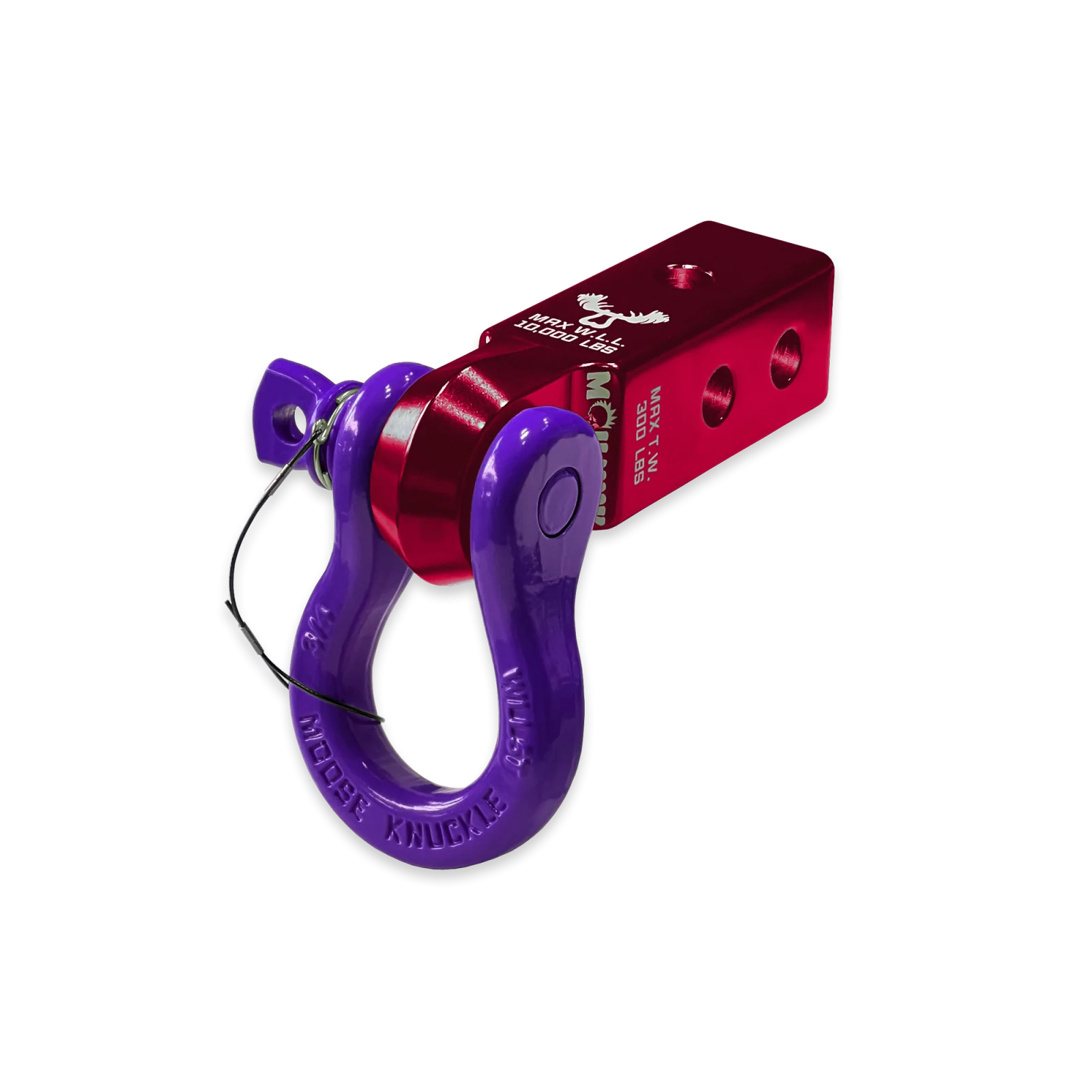 B'oh 3/4 Spin Pin Shackle and Mohawk 2.0 Receiver Combo Red Rum / Grape Escape Moose Knuckle Offroad - FN000035-001 - Moose Knuckle Offroad - Image 2