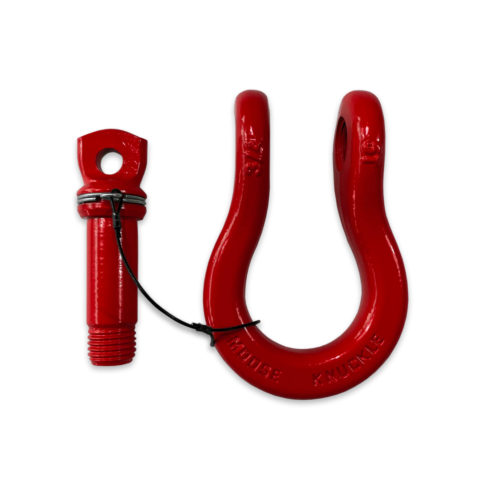 B'oh Recovery Spin Pin Shackle 3/4 Flame Red Moose Knuckle Offroad - FN000023-009 - Moose Knuckle Offroad - Image 5
