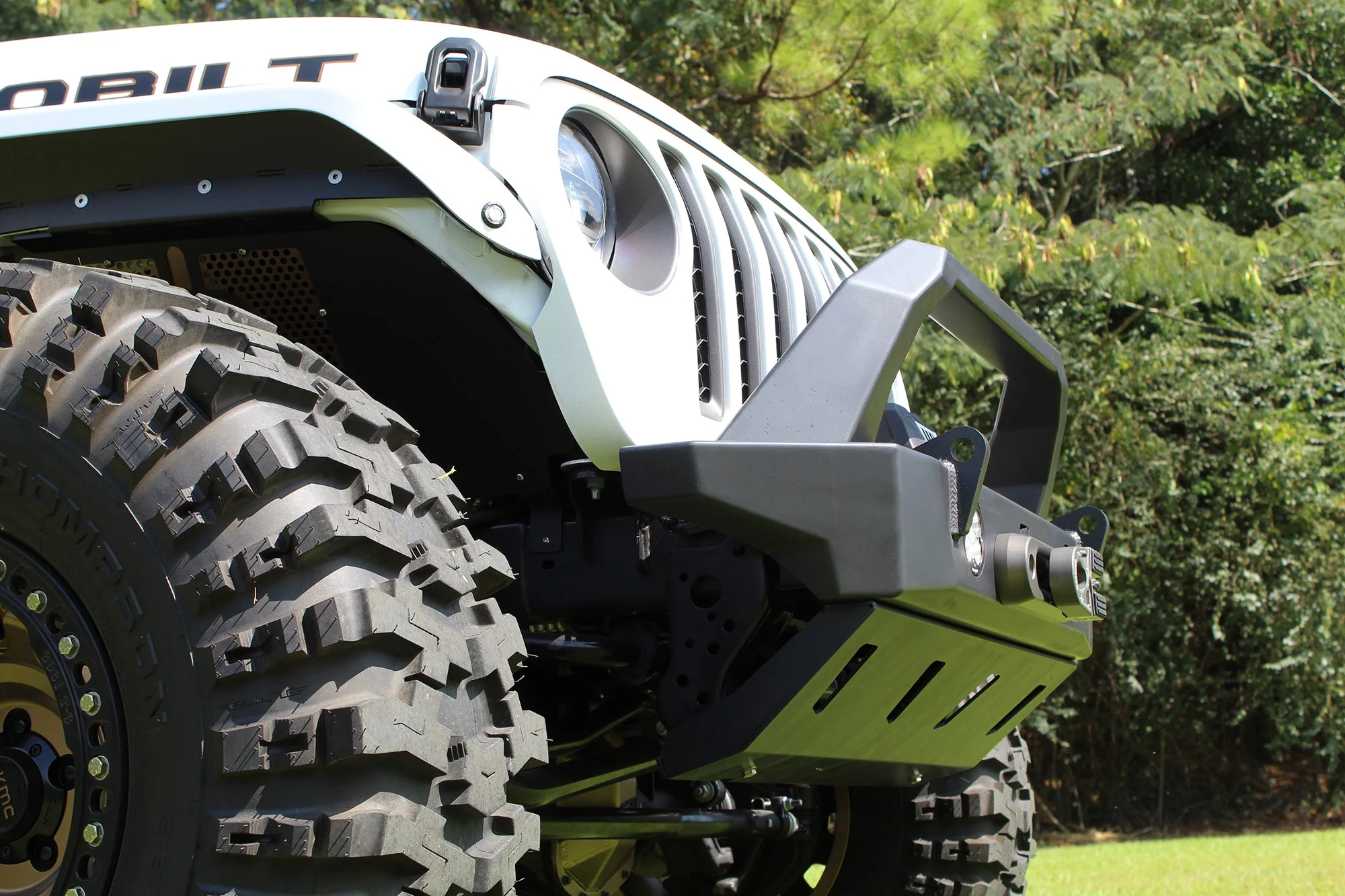 Bolt-On Fabricated Bull Bar for Crusher Bumpers Jeep JK/JL/JT Motobilt - MB1203 - Image 14