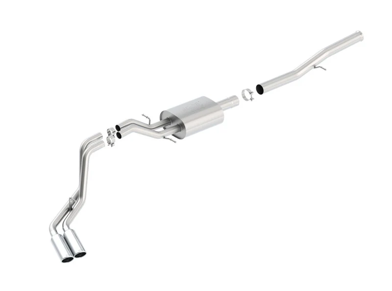 Borla 14 Silv/Sierra 1500 EC Std/CC Short 143.5in WB ATAK Dual Rolled Side Exit Cat-Back Exhaust - Image 4