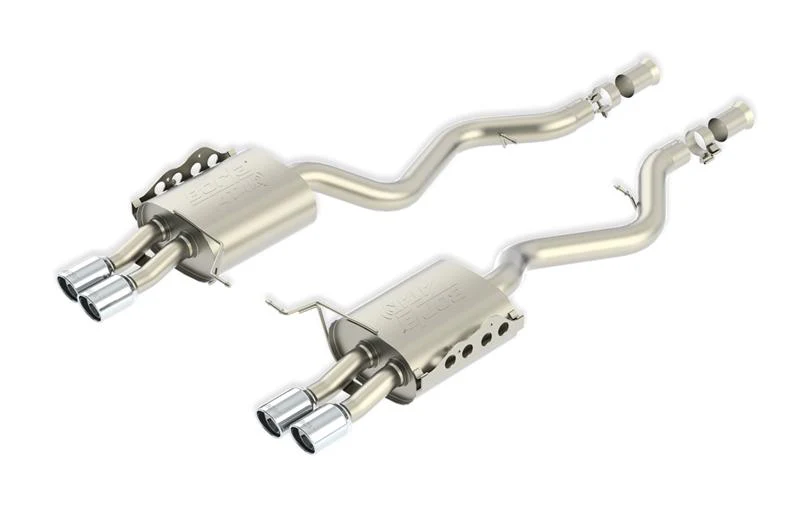 Borla 14 Silv/Sierra C/B Exhaust ATAK 1500 5.3L V8 AT/MT 2&4WD Ext Cab Split Side Exit
