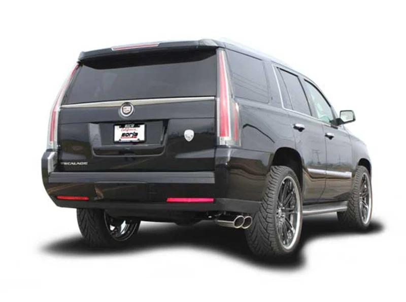 Borla 15-16 Cadillac Escalade ESV 6.2L Auto Trans Dual Round Rolled Truck Side Exit Catback Exhaust - Image 5