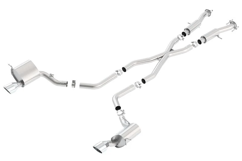 Borla 2015 Jeep Grand Cherokee SRT8 ATAK Dual Round Rolled Exit Catback Exhaust - Image 4