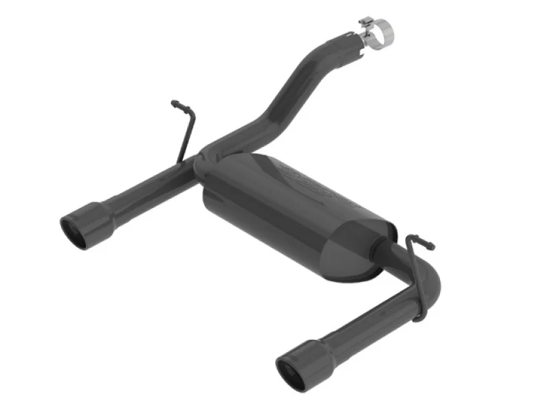 Borla 2018 Jeep Wrangler JL/JLU 3.6L 2DR/4DR Touring SS Axle Back Black Coated Exhaust w/3.5in Tips - Image 2