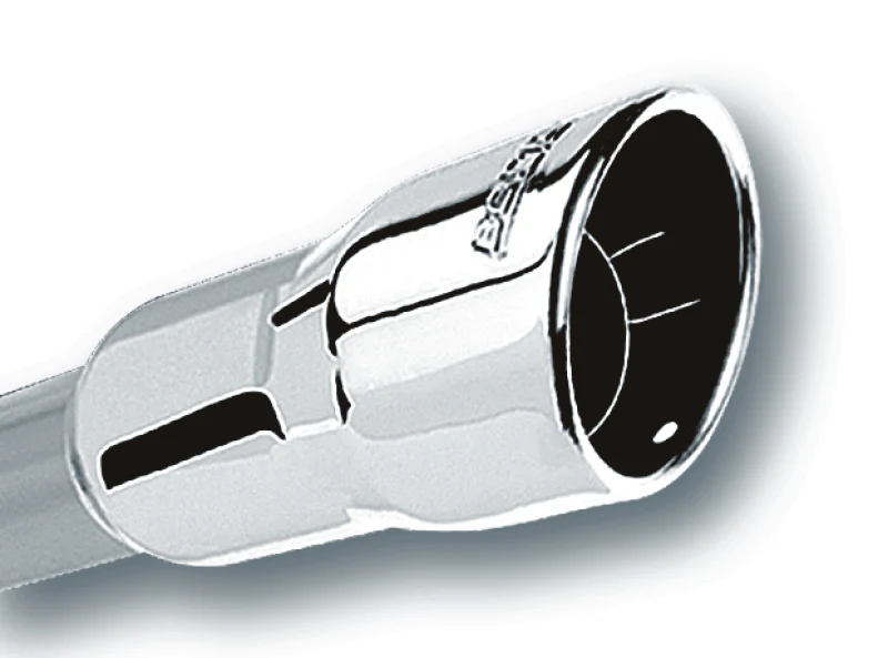 Borla 3in Inlet 4.25in Round Rolled Angle Cut x 4in Long Universal Exhaust Tips - Image 3