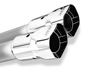 Borla 4in Inlet 5in Round Rolled Angle Cut w/ Clamp x 14in Long Exhaust Tip - Image 4