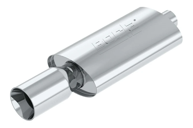 Borla Boomer Muffler Thumper Oval 2-1/4in In 4in Side Round Out - Image 3