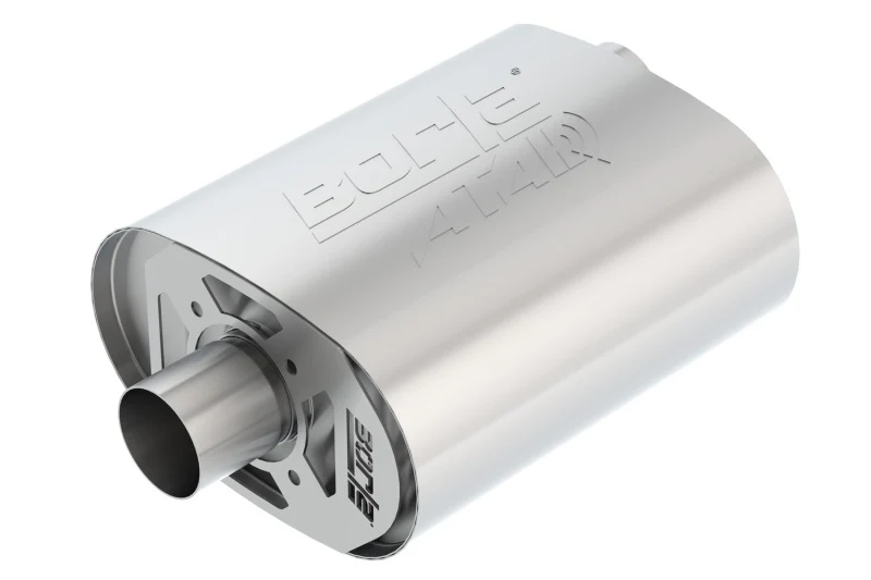 Borla CrateMuffler Ford 5.0L Coyote ATAK 2.5in Offset/Center 12in x 6in x 10.34in Muffler - Image 3