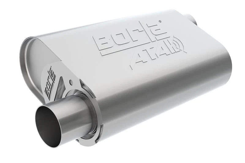 Borla CrateMuffler SBC Hot 350/383 3inch Offset/Offset 14in x 4.35in x 9in Oval Muffler - Image 4