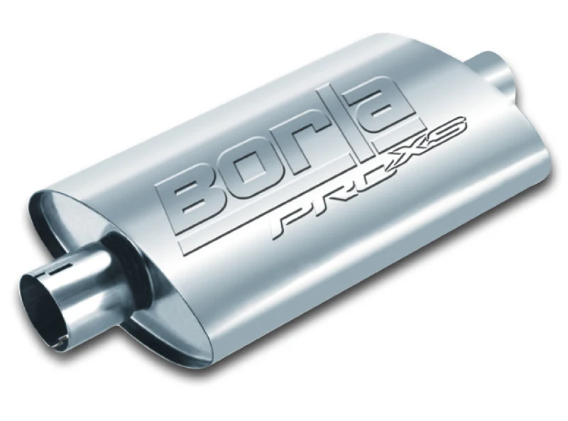 Borla Universal Pro-XS Muffler Oval 2.25in Inlet/Outlet Notched Muffler - Image 4