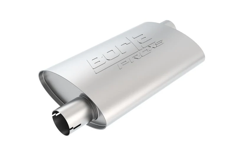 Borla Universal Pro-XS Oval 2.25in Inlet / Outlet Offset Notched Muffler - Image 3
