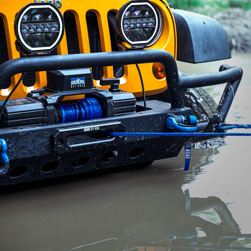 Borne Off-Road 10K Winch - Red Synthetic Rope - Image 11