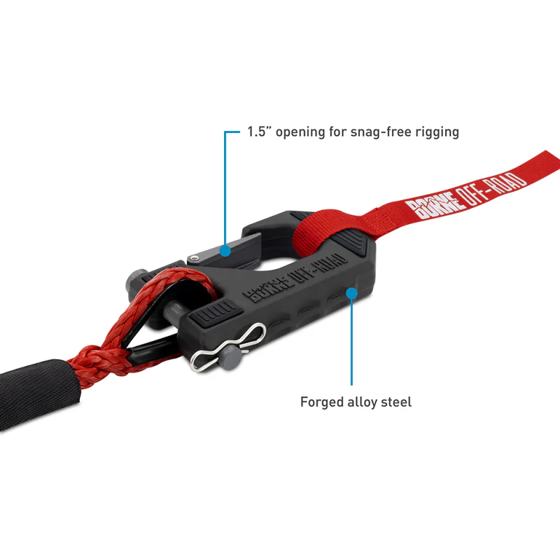 Borne Off-Road 10K Winch - Red Synthetic Rope - Image 12