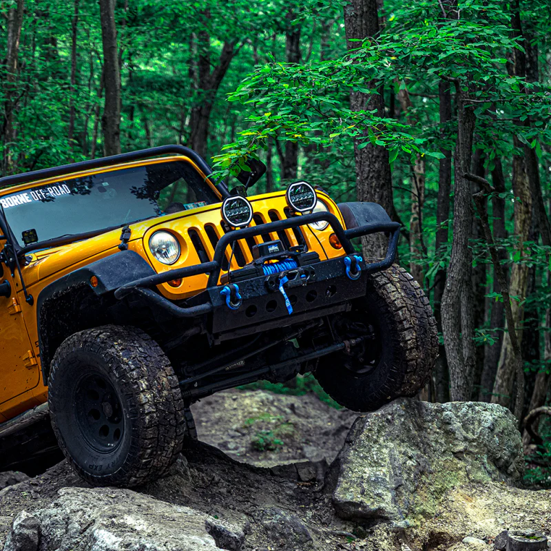 Borne Off-Road 10K Winch - Red Synthetic Rope - Image 14