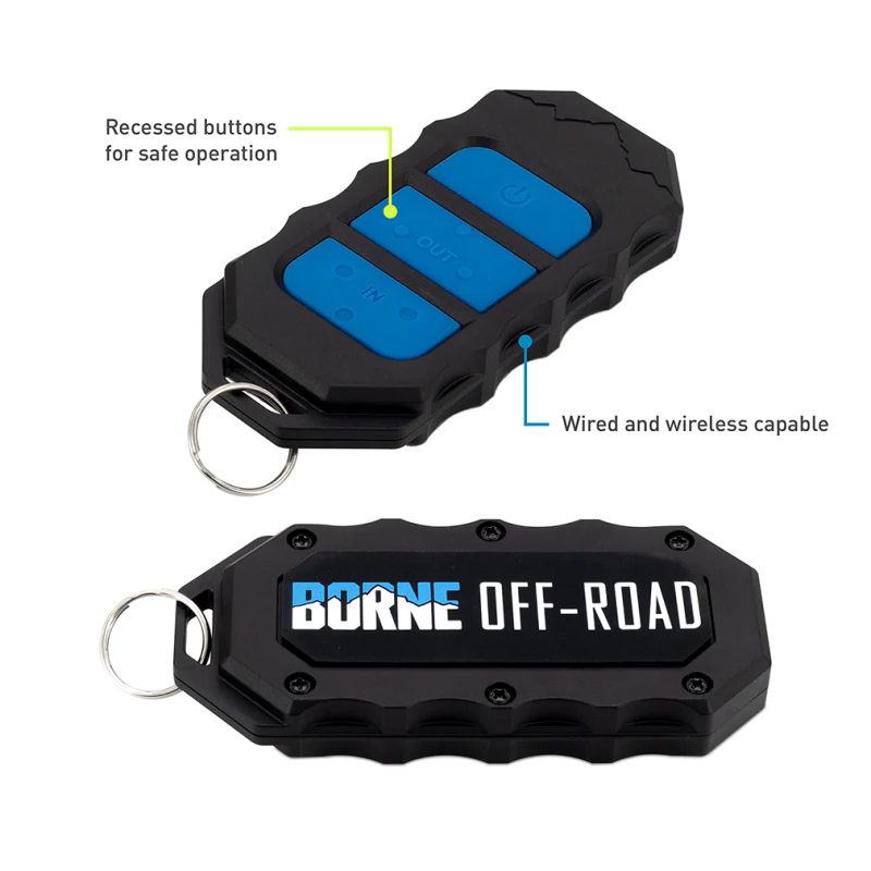 Borne Off-Road 12K Winch - Blue Synthetic Rope - Image 10