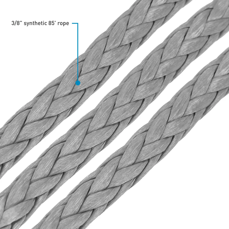 Borne Off-Road 12K Winch - Grey Synthetic Rope - Image 11