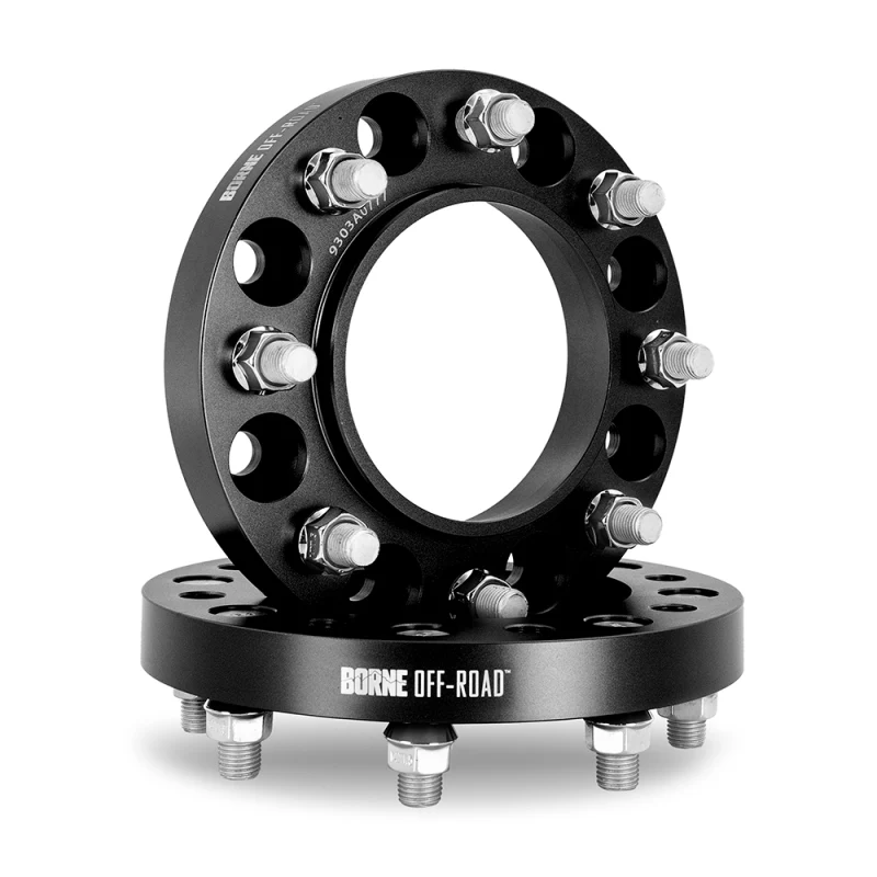 Borne Off-Road Wheel Spacers 8x180 124.1 38.1 M14 Black - Image 4