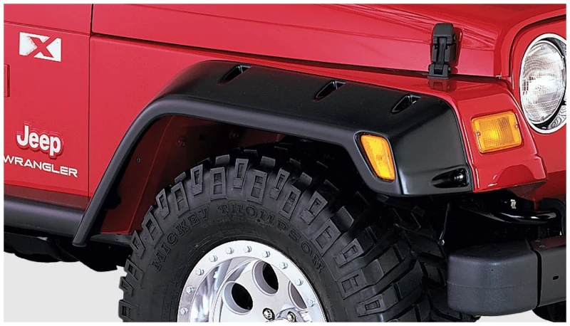 Bushwacker 97-06 Jeep TJ Max Pocket Style Flares 4pc - Black - Image 6
