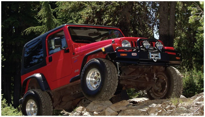 Bushwacker 97-06 Jeep TJ Max Pocket Style Flares 4pc - Black - Image 9