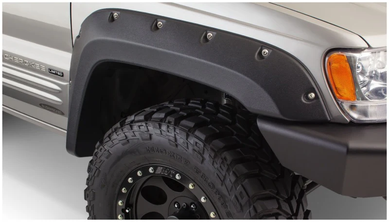 Bushwacker 99-04 Jeep Grand Cherokee Cutout Style Flares 4pc - Black - Image 3