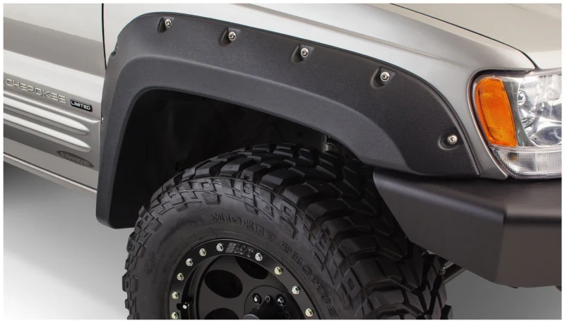 Bushwacker 99-04 Jeep Grand Cherokee Cutout Style Flares 4pc - Black - Image 4