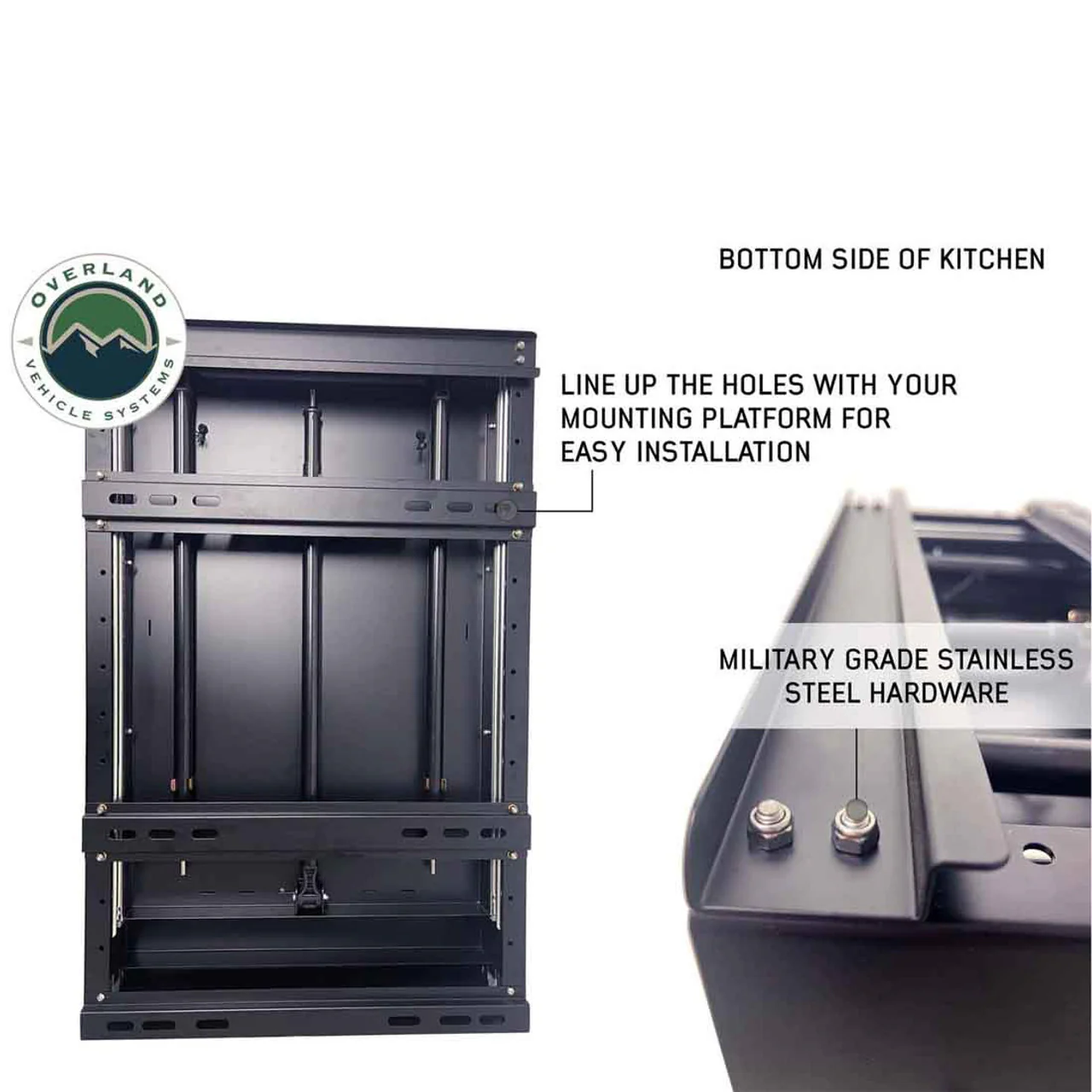 Cargo Box Kitchen With Slide Out Sink, Cooking Shelve and Slide Out Work Station Overland Vehicle Systems - 21010401 - Image 10