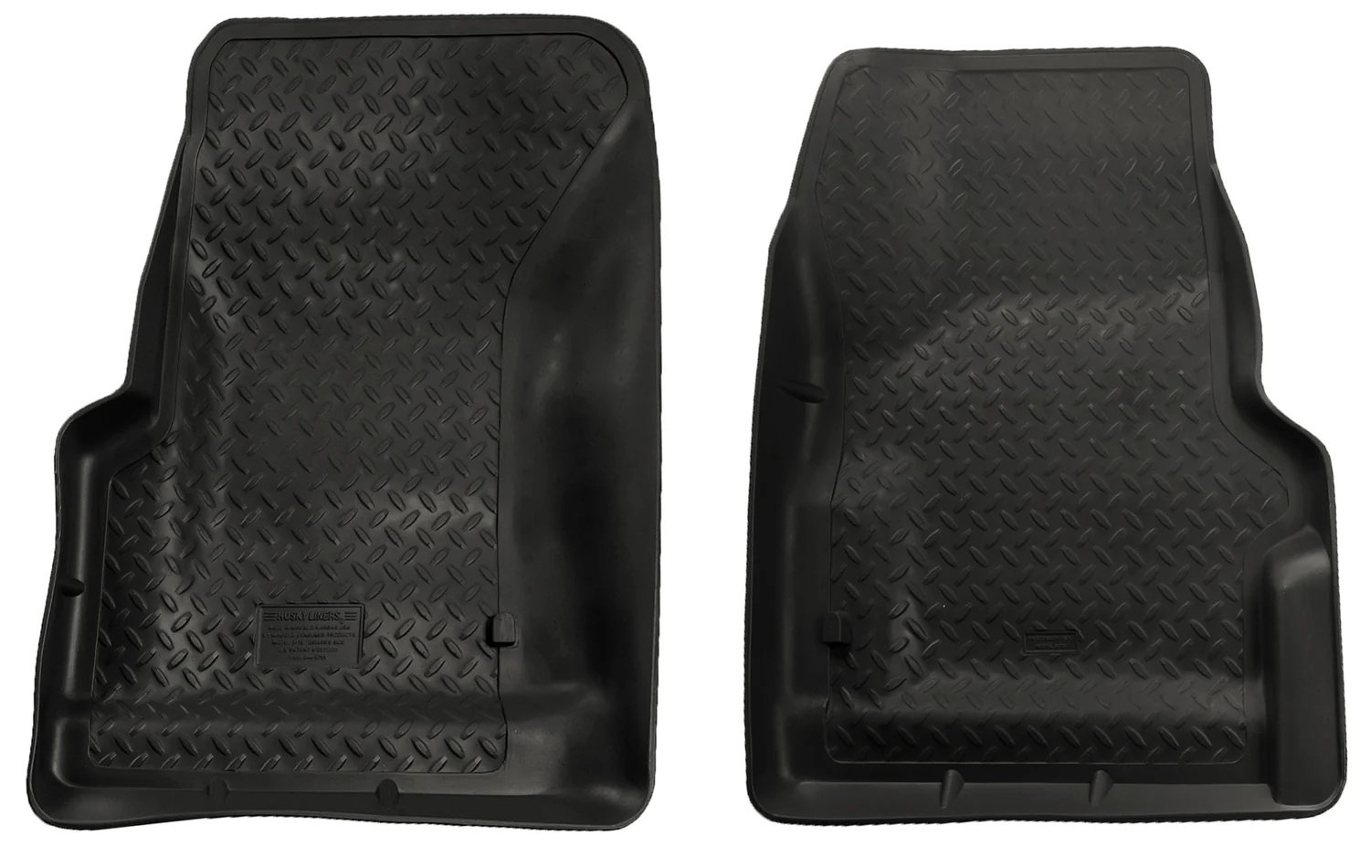 Classic Style Front Floor Liners For 1997-2006 Jeep Wrangler Black Husky Liners - 31731