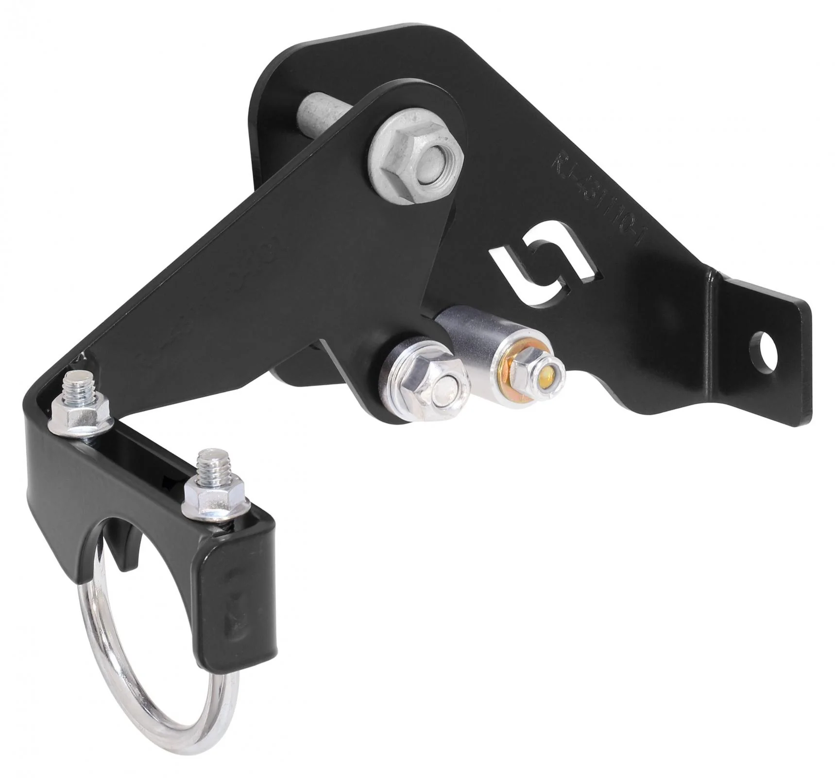 Currectlync Wrangler JK High Steer Front Trac Bar Relocation And Steering Stabilizer Shock Mount Axle Bracket RockJock 4x4 - RJ-431110-103 - Image 2