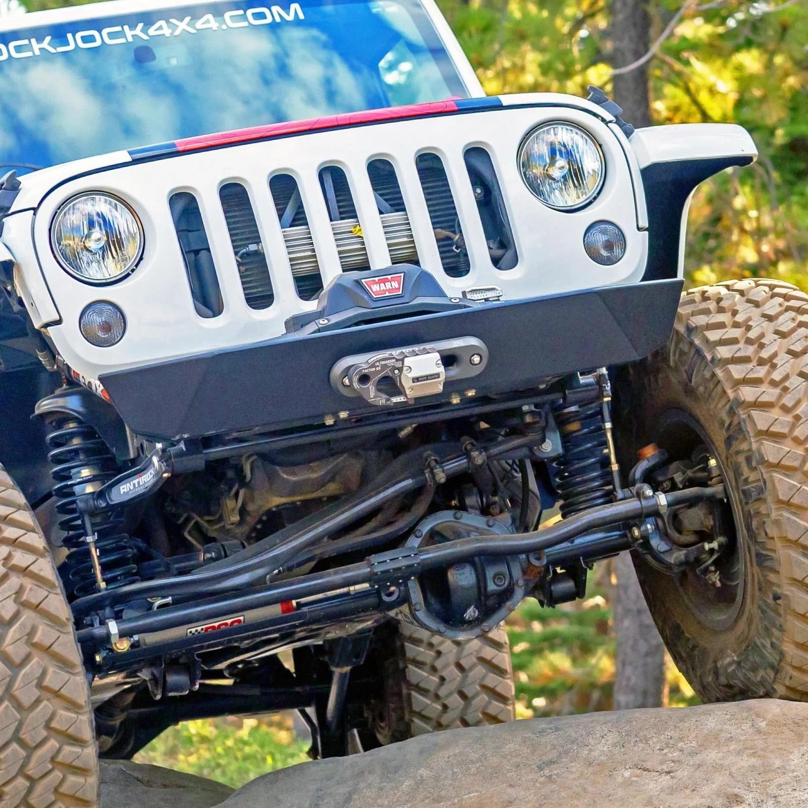 Currectlync Wrangler JK High Steer Kit For Stabilizer Shock. Incl. Knuckles Drag Link Tie Rod Trac Bar Reloc/Shock Mount Shock Tie Rod Clamp RockJock 4x4 - RJ-430001-101 - Image 3