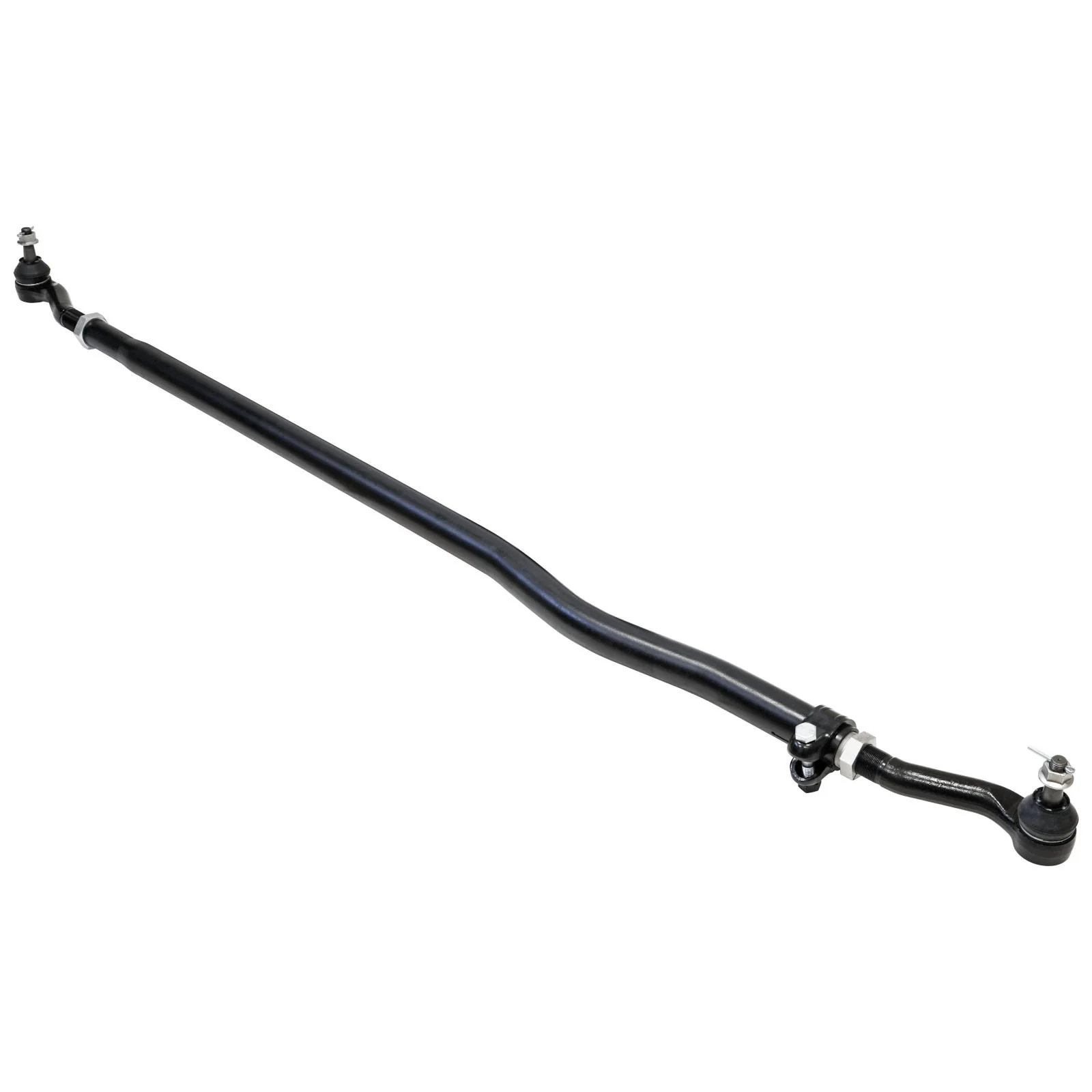 Currectlync Wrangler JK Tie Rod Bolts-On In High Steer Applications Only 1.65 Inch Dia. Tube Construction Forged Tie Rod Ends Incl. Jam Nuts And Adjusters RockJock 4x4 - RJ-432103-101