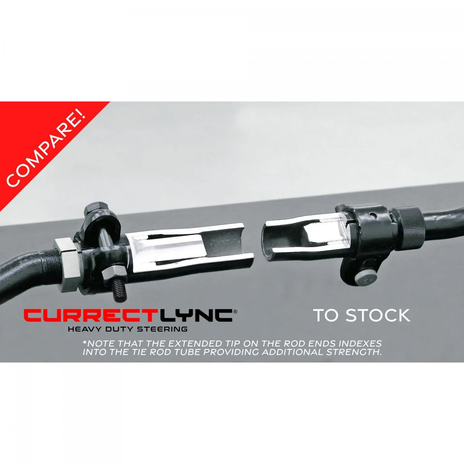 Currectlync Wrangler JK Tie Rod Bolts-On In High Steer Applications Only 1.65 Inch Dia. Tube Construction Forged Tie Rod Ends Incl. Jam Nuts And Adjusters RockJock 4x4 - RJ-432103-101 - Image 3