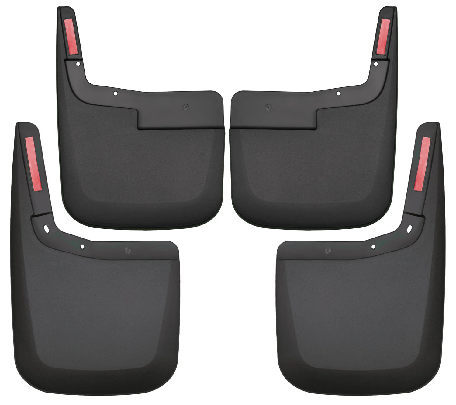 Custom Mud Guards Front and Rear Mud Guard Set For 2015-2020 F-150 Does Not Have Ford OEM Fender Flares Husky Liners - 58446