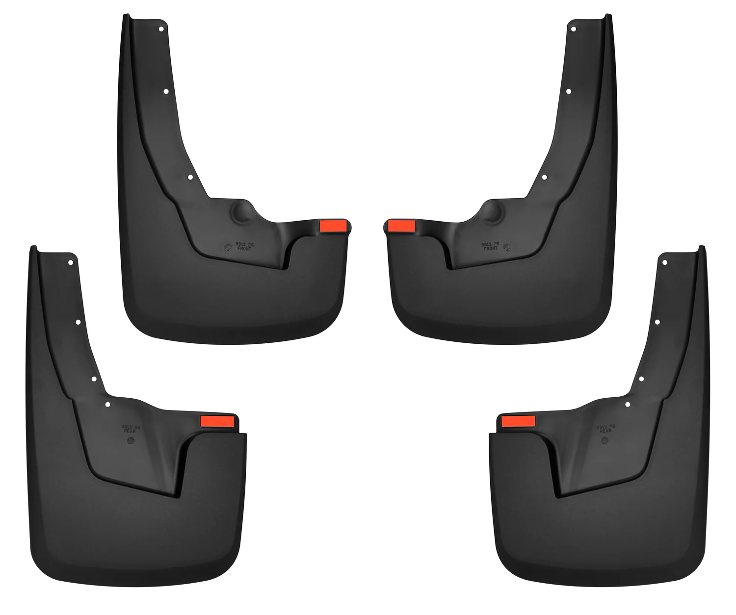 Custom Mud Guards Front and Rear Mud Guard Set For Husky Liners - 58136