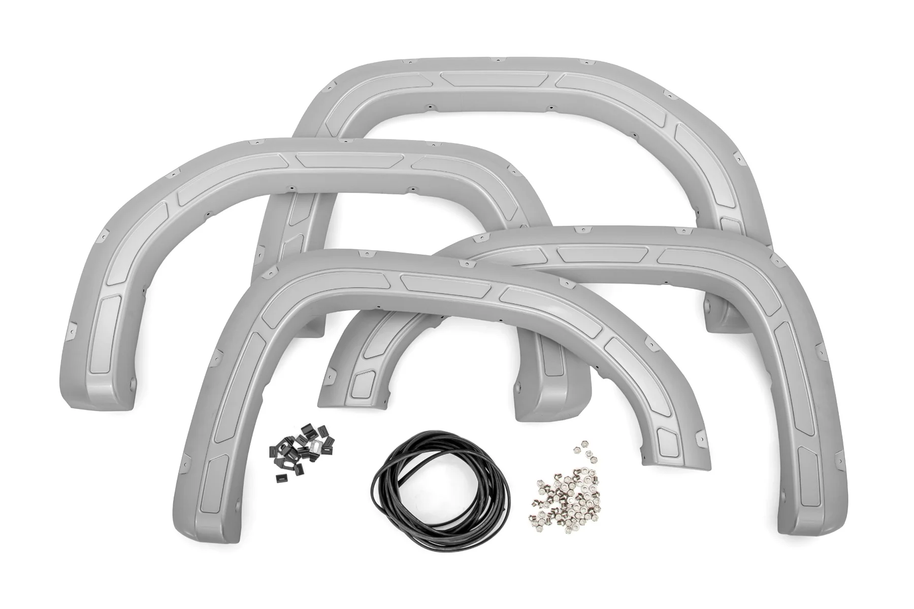Defender Pocket Fender Flares Silver Ice Metallic GMC Sierra 1500 (19-23) Rough Country - A-G11950-GAN - Image 3